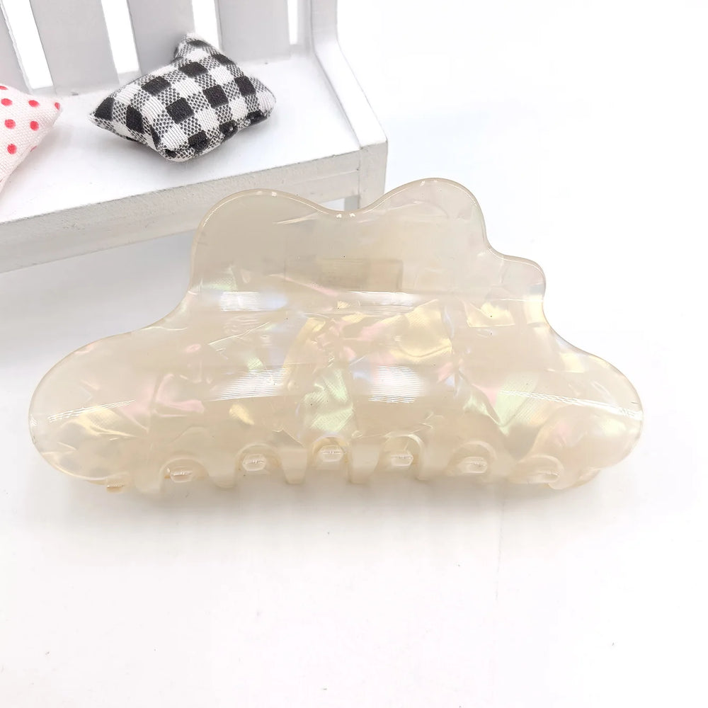 Fantasy Color Mermaid Color Cloud Shape Hair Clip Grab Clip Imitation Acetate Hair Cl lifestyle view