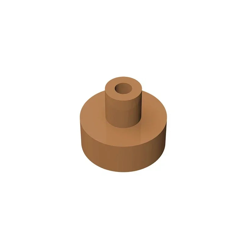 Gobricks Tile Round 1x1 with Bar and Pin Holder | Compatible Building Block lifestyle view