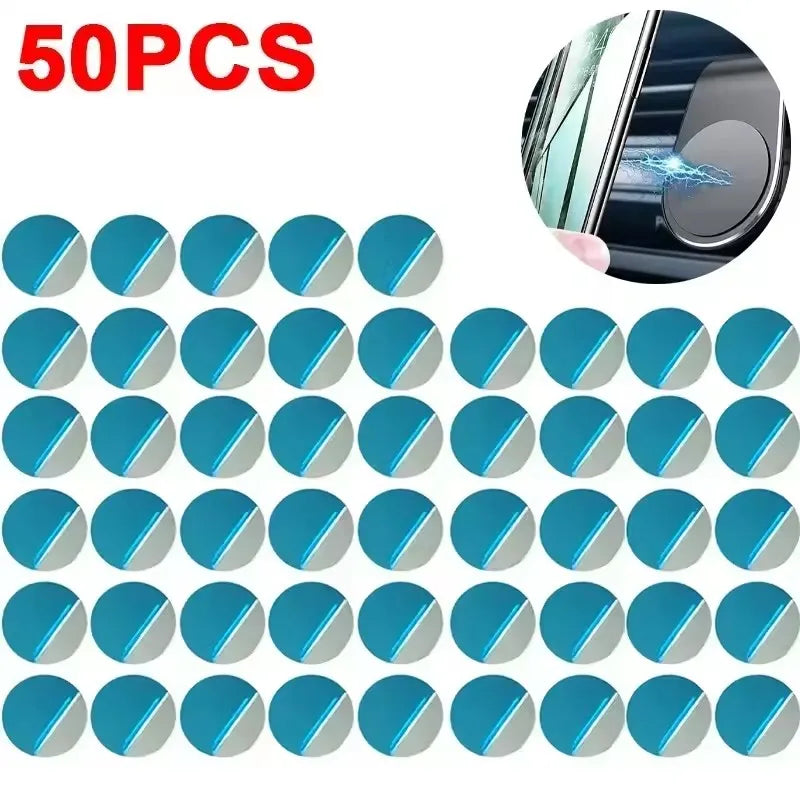 50/1PCS Metal Plate Disk for Magnet Car Phone Holder Round Iron Sheet Stickers Car Mag close-up view