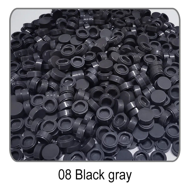 1000Pcs Tile 1x1 Round Building Blocks | 52 Color DIY Educational Creative Toy Set lifestyle view