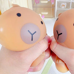 Capybara Mochi Squishy Toy | Slow Rebound Stress Relief Pinching Toy close-up view
