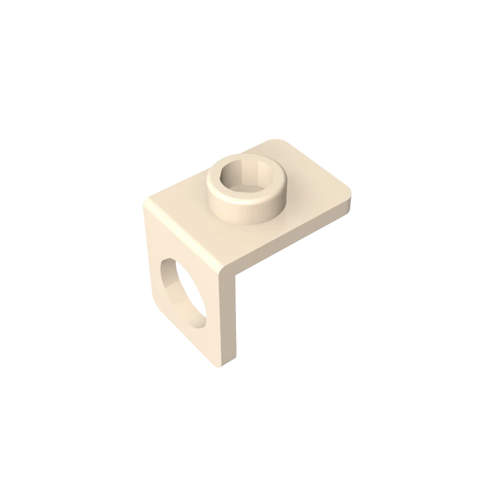 Gobricks GDS-1165 Minifig Neck Bracket with Back Stud | Thin Back Wall Building Block lifestyle view