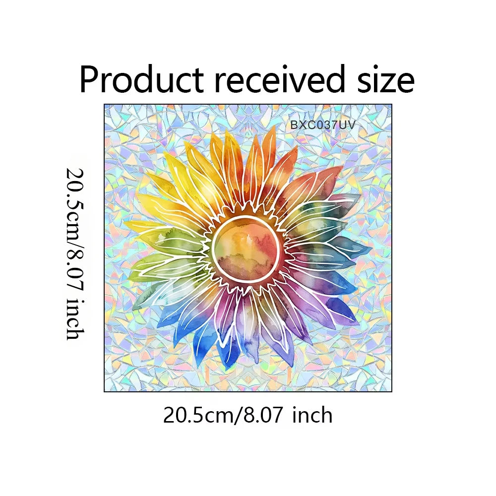Sunflower Window Decals | Rainbow Maker Self-Adhesive Wall Stickers alternate view
