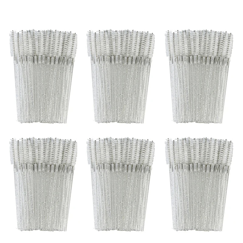 ANNAFRIS 50Pcs Eyelash Brush Soft Head Spiral Crystal Eyebrow Brush Lash Extension Br lifestyle view