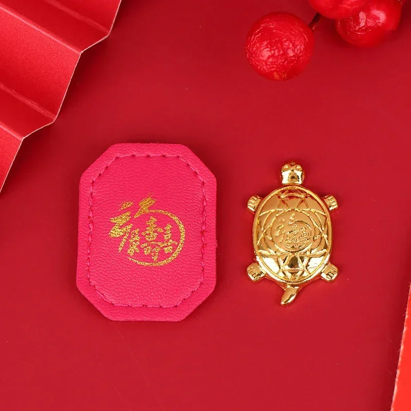 Cute Asakusa Turtle Small Golden Tortoise Guarding Praying Lucky Wealth Put It in Your O detail view