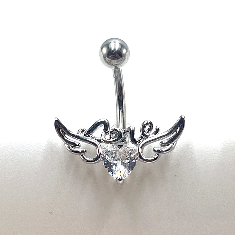 Fashion Sexy Piercing Navel Nail For Women Girls Body Jewelry Stainless Steel Belly Butt detail view