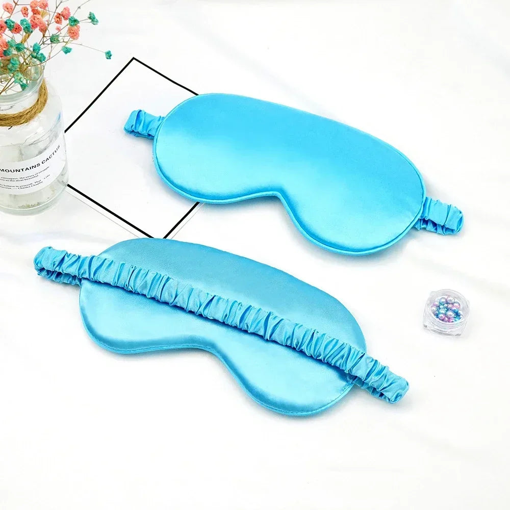 Silk Sleep Eye Mask for Women | Travel Blindfold with Light Blocking lifestyle view