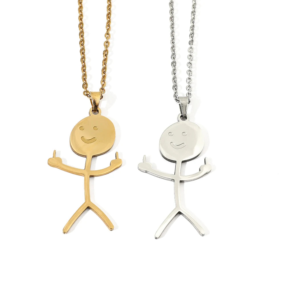 Funny Doodle Earrings for Women | Y2K Stainless Steel Character Studs alternate view