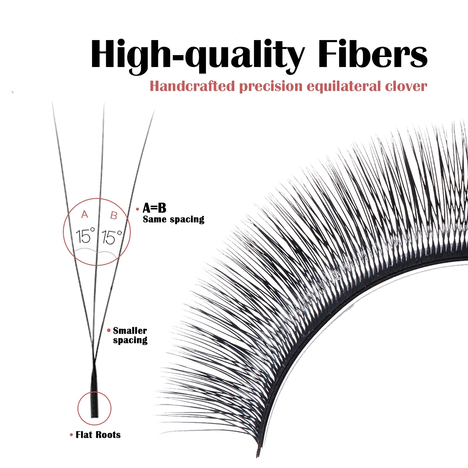 DeceMars V-Shaped 3D Eyelash Extensions | Matte Black 12 Rows Tray lifestyle view
