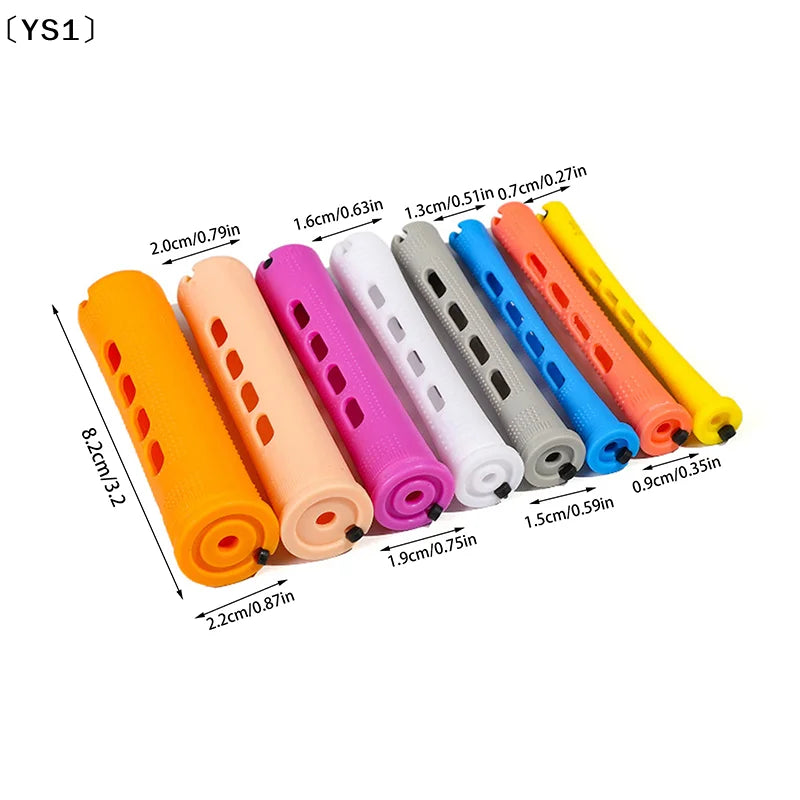 〔YS1〕12pcs Hair Perm Rods Short Cold Wave Rods Hair Curler No Heat Perming Rods Hai additional angle