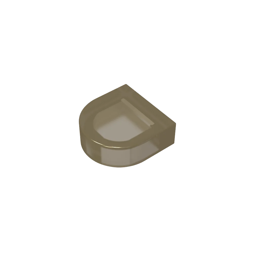 Gobricks Tile Round 1 x 1 Half Circle Extended | Compatible Brick Building Block lifestyle view