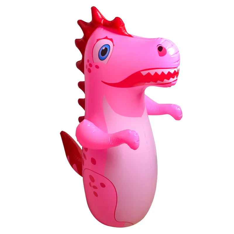 Inflatable Punching Bag for Kids and Adults | 90 cm Dinosaur Tumbler Boxing Toy lifestyle view