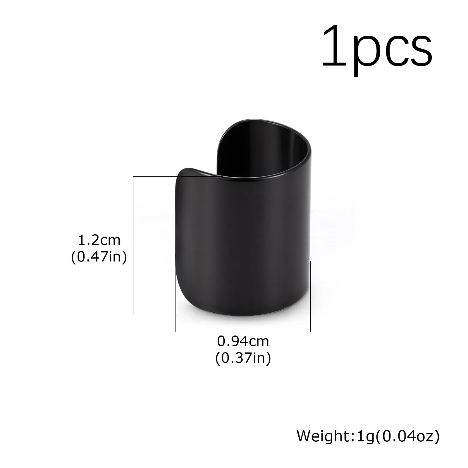 Trendy Simple Long Tube U-shaped Stainless Steel Ear Bone Clip For Men, Geometric Non Pi detail view