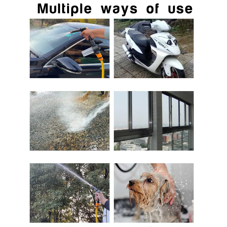 High Pressure Washing Car Watering Gun Garden Spray Irrigation Watering Nozzle Plants Lawn Sprinkler Cleaning Sprayer
