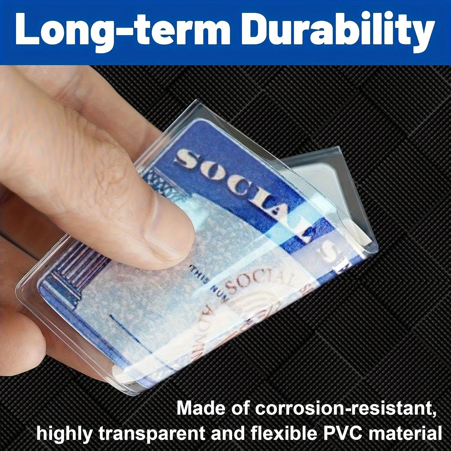 8 Pcs PVC Card Protective Cover | Secure Storage Solution for Credit Cards and ID detail view