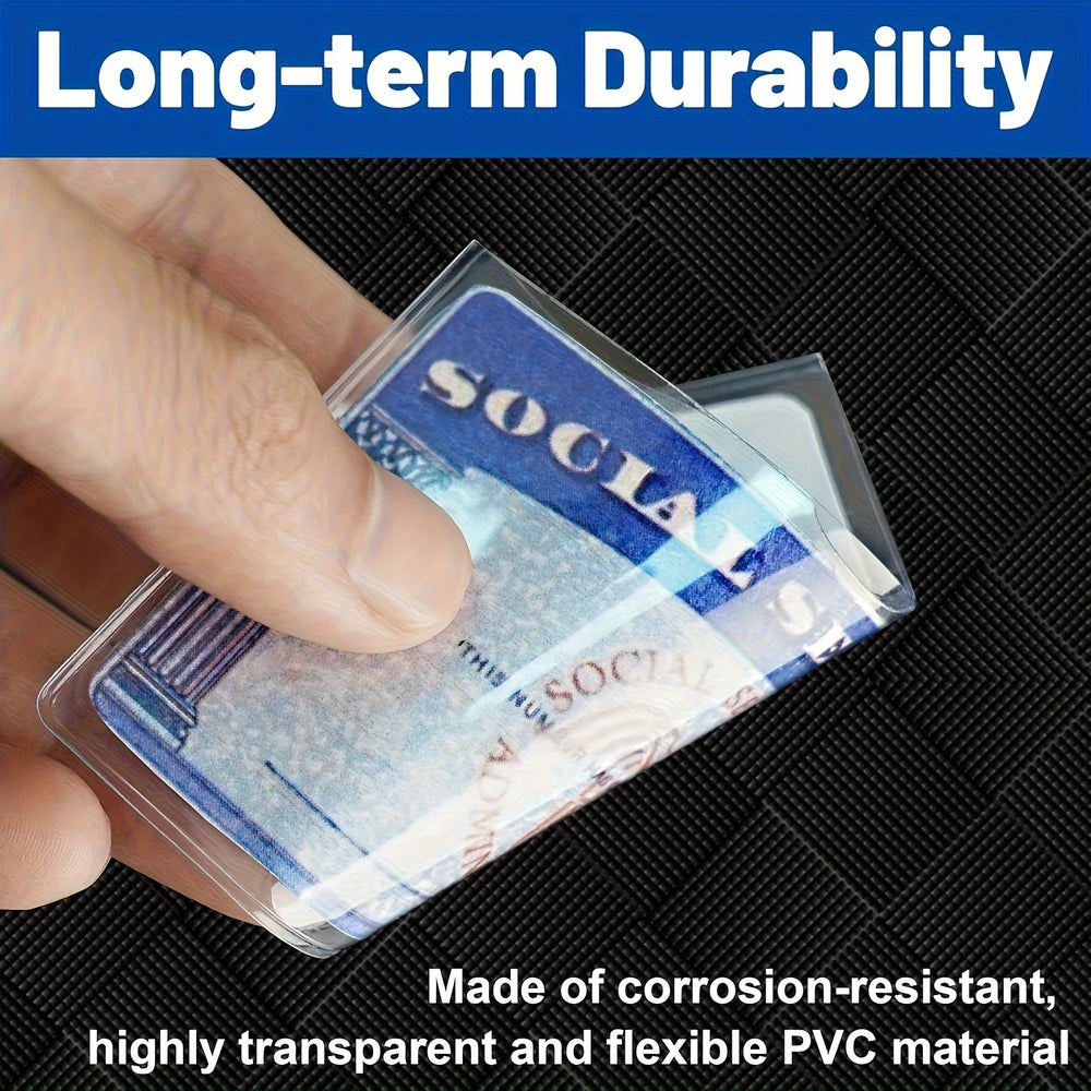 8 Pcs PVC Card Protective Cover | Secure Storage Solution for Credit Cards and ID detail view