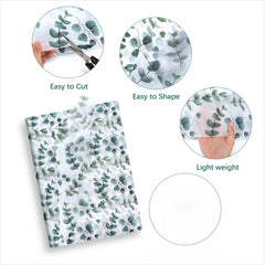 50/20sheets Eucalyptus & Snow Pear Tissue Paper - For Christmas Wrapping Paper Gift Wr close-up view