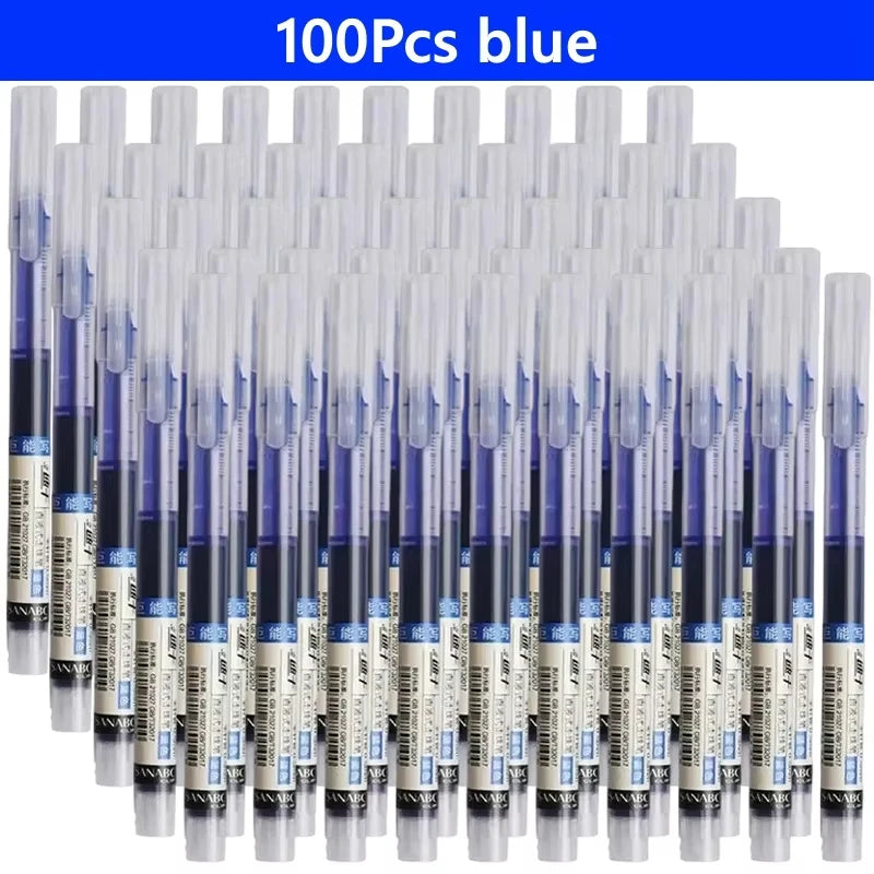 Needle Gel Pens Straight Liquid Ballpoint Pen Kawaii Stationery School Office lifestyle view