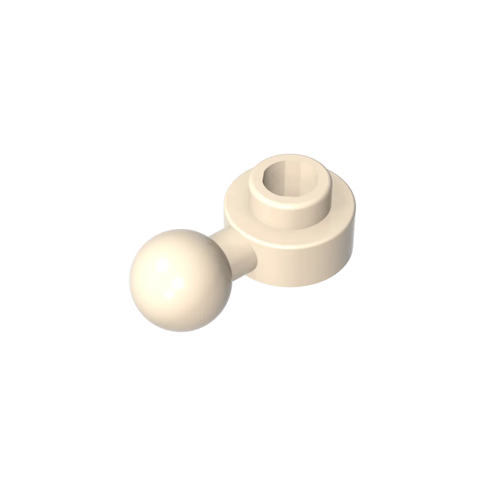 Gobricks GDS-1500 Hinged Plate 1x1 with Ball Head | Compatible Building Brick alternate view