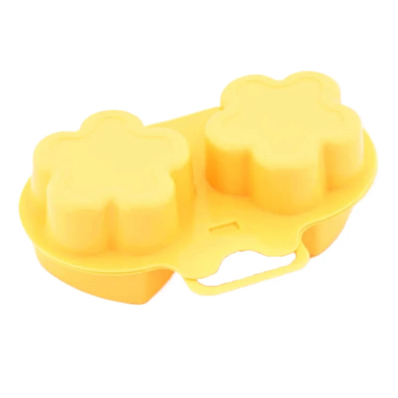 Microwave Egg Steamer Flower Heart Shape | Silicone Egg Cooker for Breakfast lifestyle view