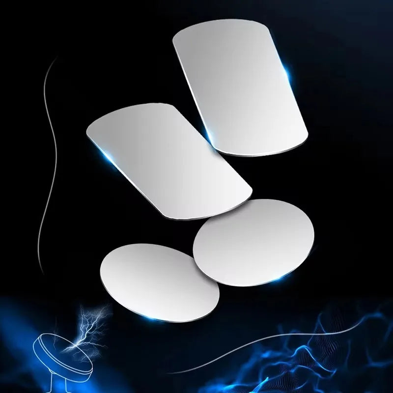 1/2/5/10pcs Magnetic Metal Plate Disk Car Phone Holder Stickers Magnetic Patch Sticker close-up view