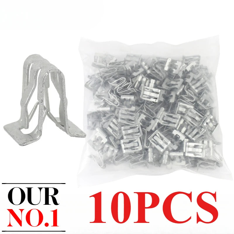 10-50PCS Metal Retainer Clip Car Center Console Metal Fixing Clips DVD Base Interio additional angle