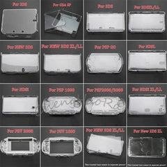 Crystal Hard Shell Protective Case | Multi-Console Cover for Nintendo and Sony Handhelds