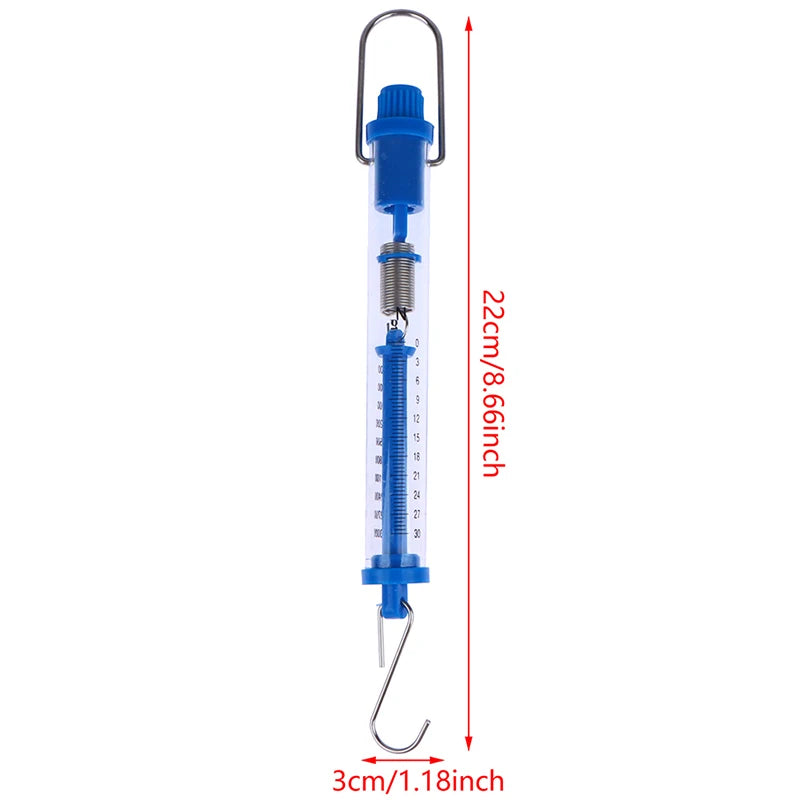 Tubular Spring Scale Dynamometer | Plastic Newton Meter for Classroom Science Labs lifestyle view