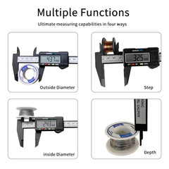 Electronic Digital Caliper 150mm/100mm | Carbon Fiber Vernier Gauge Micrometer Measuring detail view