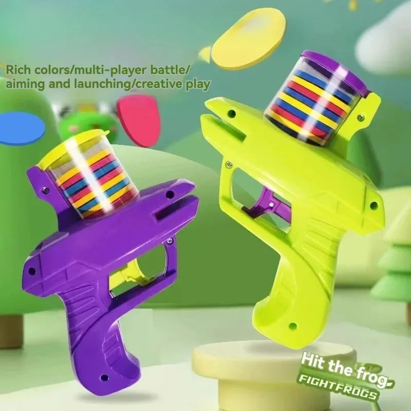 Children's UFO Radish Gun Toy | Safety Soft Bullet Outdoor Battle Set