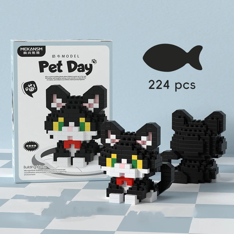18 in 1 Pet Animal Building Blocks Set | Kids Educational Toy close-up view