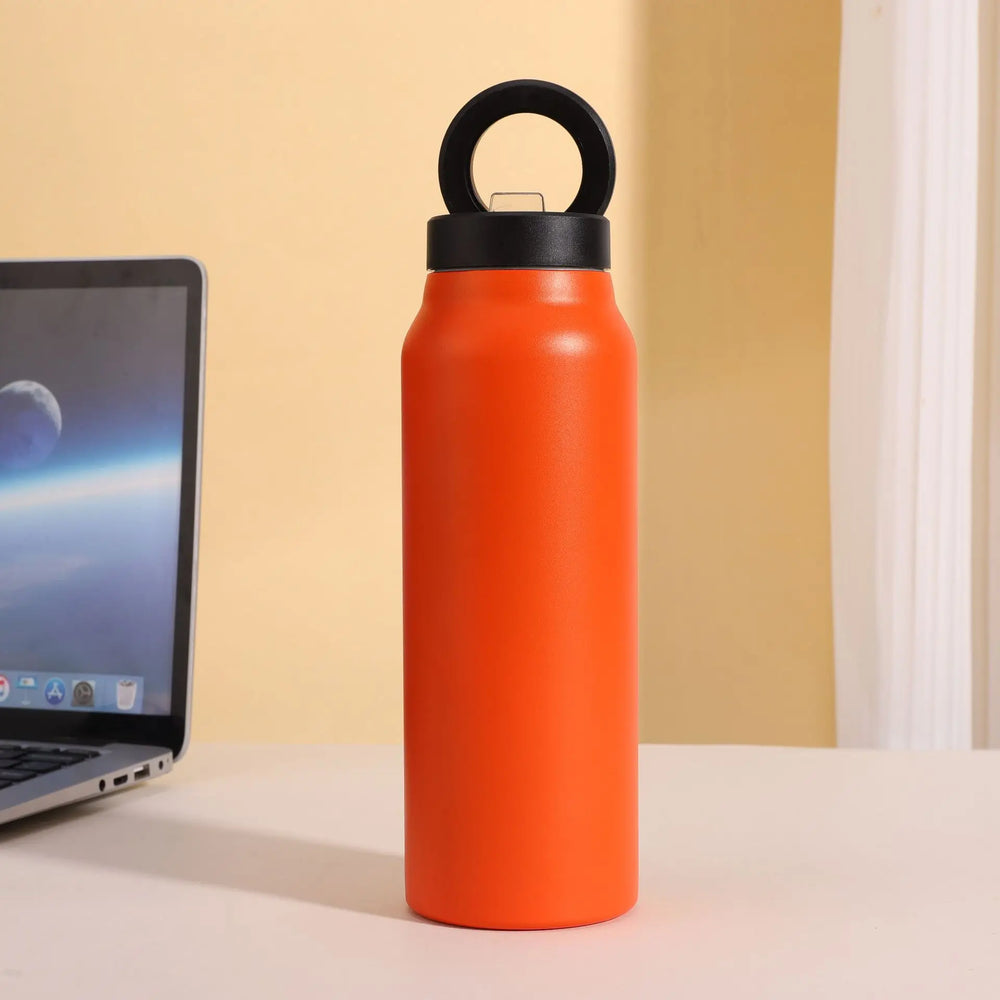 Painted Sports Thermos Steel Double Wall 24oz/700ml Water Vacuum Flask Water Bottle M alternate view