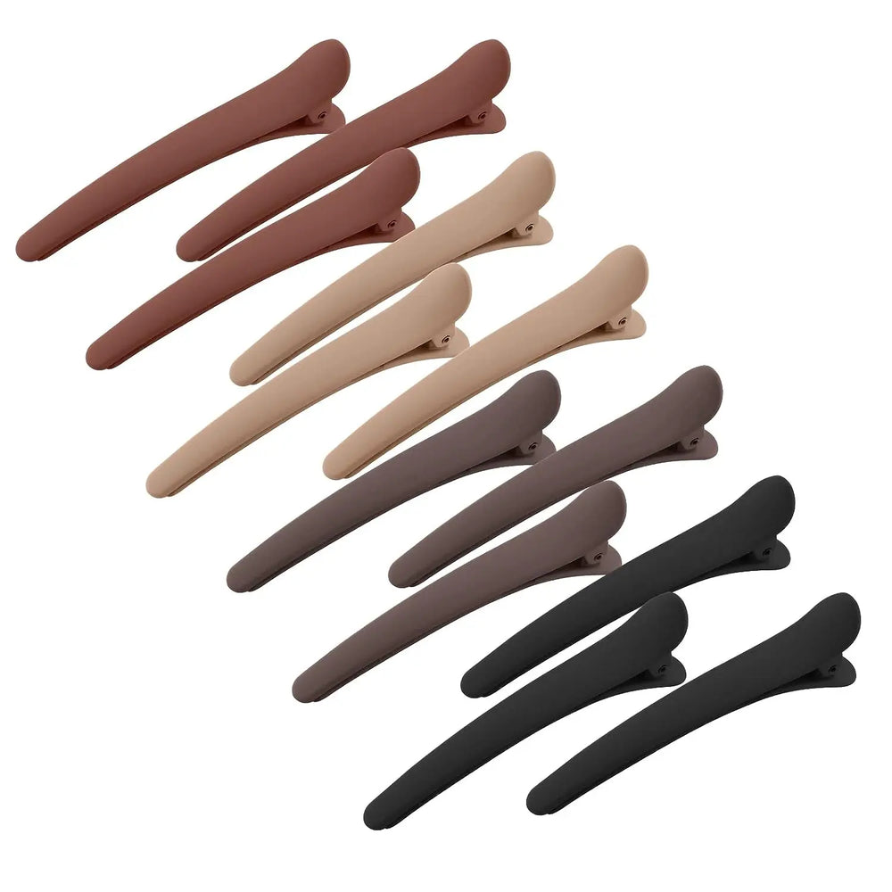12 PCS Hair Clips for Styling Sectioning, 3.1 Inch Matte Alligator Hair Clips Hair Barrettes No Crea