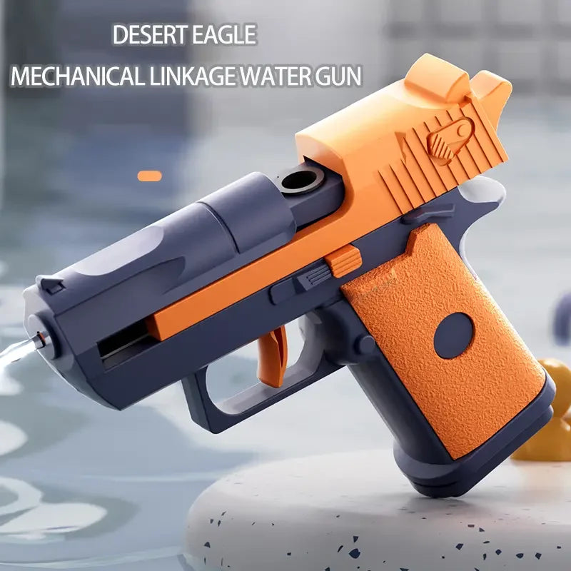 Mini Desert Eagle Water Gun | Mechanical Continuous Firing Toy for Kids Summer Play alternate view