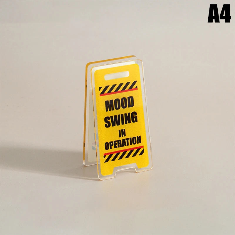Acrylic Desk Sign "Leave Me Alone, I'm Busy" | Humorous Office Decor