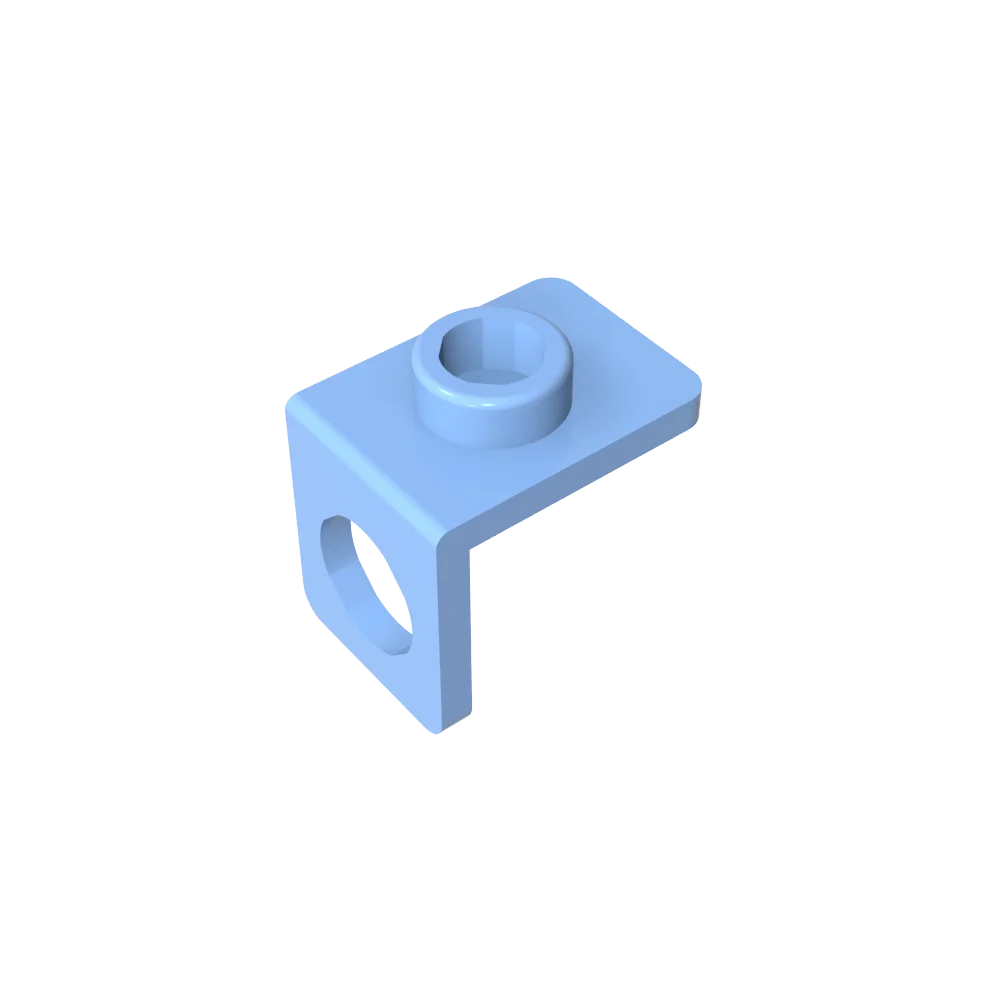 Gobricks GDS-1165 Minifig Neck Bracket with Back Stud | Thin Back Wall Building Blo additional angle