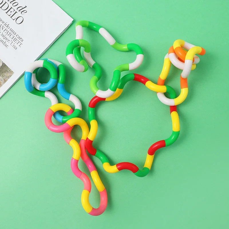 Tangle Fidget Toy | Twisting Sensory Hand-Eye Coordination Anxiety Relief Finger Toy lifestyle view