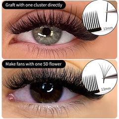 Winky Beauty 5D Flora Lashes 0.07mm Easy Fan Eyelash Extensions | Premade Volume 12 Rows detail view