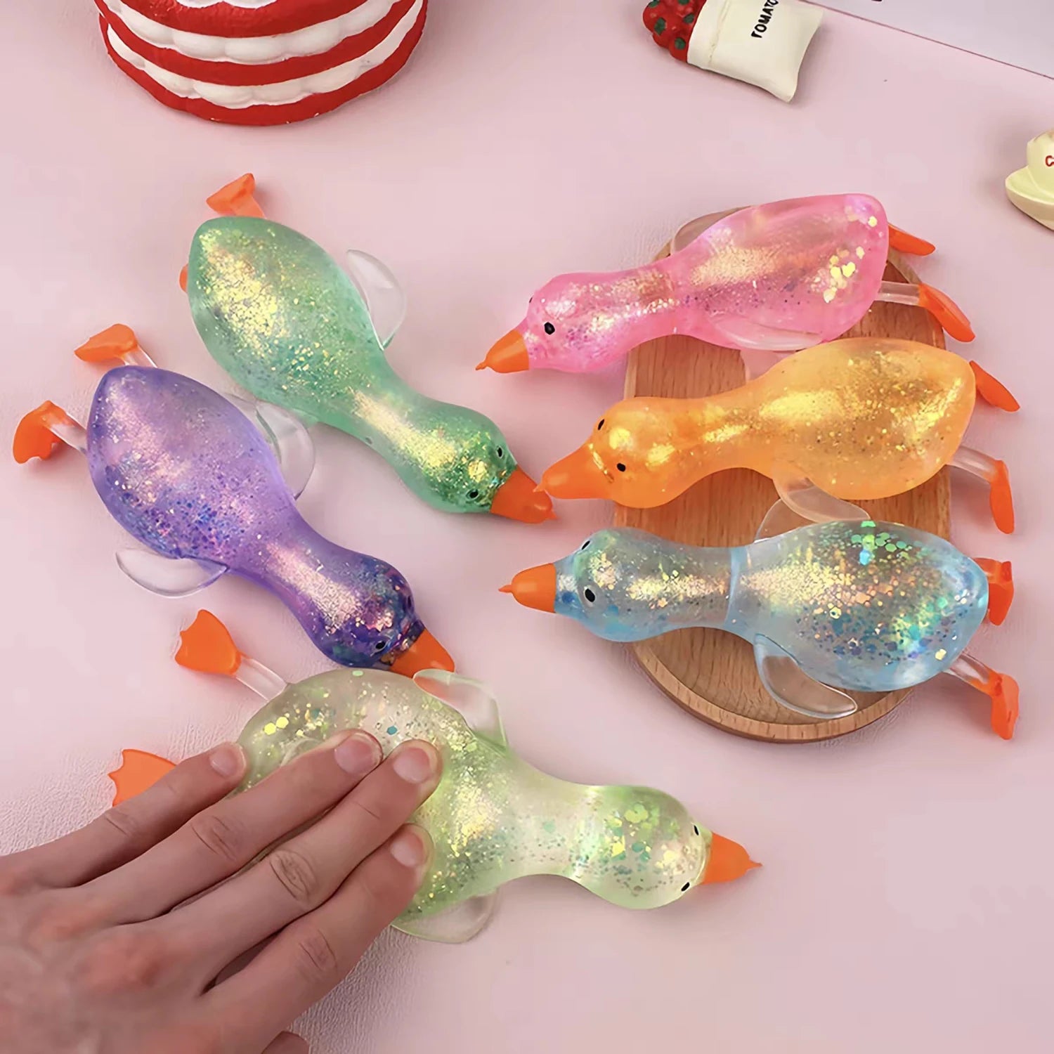 Aurora Maltose Duck Pinch and Stress Relief Toy | Slow Rebound Syrup Ball detail view