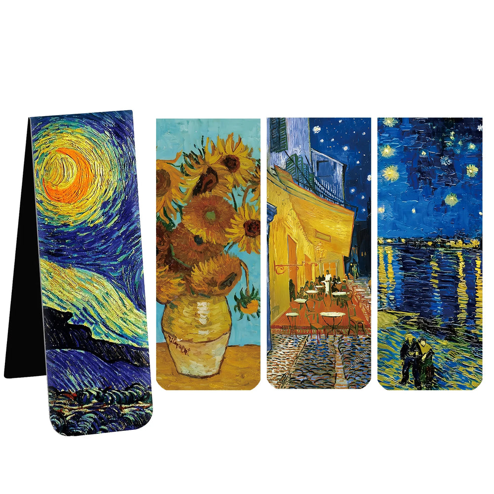 2.5Inch 4PCS Bookmarks with Magnet Book Markers Page Clip for Students Teachers School close-up view