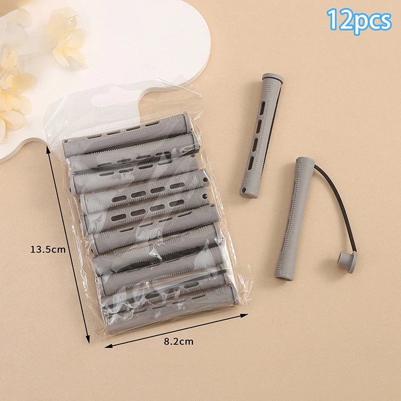 〔YS1〕12pcs Hair Perm Rods Short Cold Wave Rods Hair Curler No Heat Perming Rods Hair Cur detail view