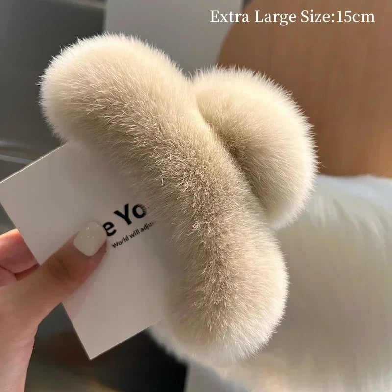 Hair Furry Claw Accessories for Women Clip Pinzas Para El Pelo Korean Fashion Headband Clips Pin Pinzas Pelo Hairclip Haarklem