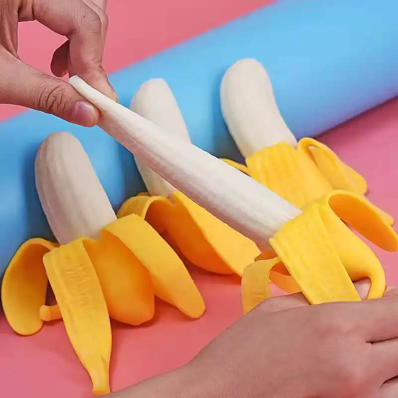 Banana Stress Ball | Cute Fruit Squishy Fidget Toy for Anxiety Relief detail view