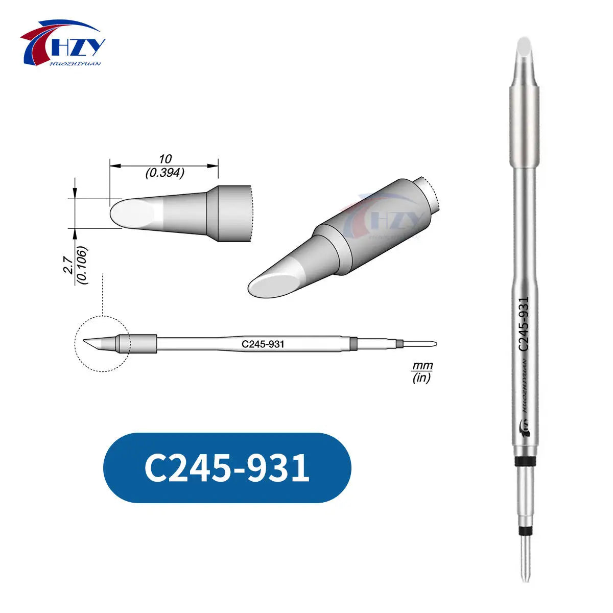 OEM C245 Series Soldering Iron Tips | Universal T245 Handle Soldering Station Tips fo alternate view