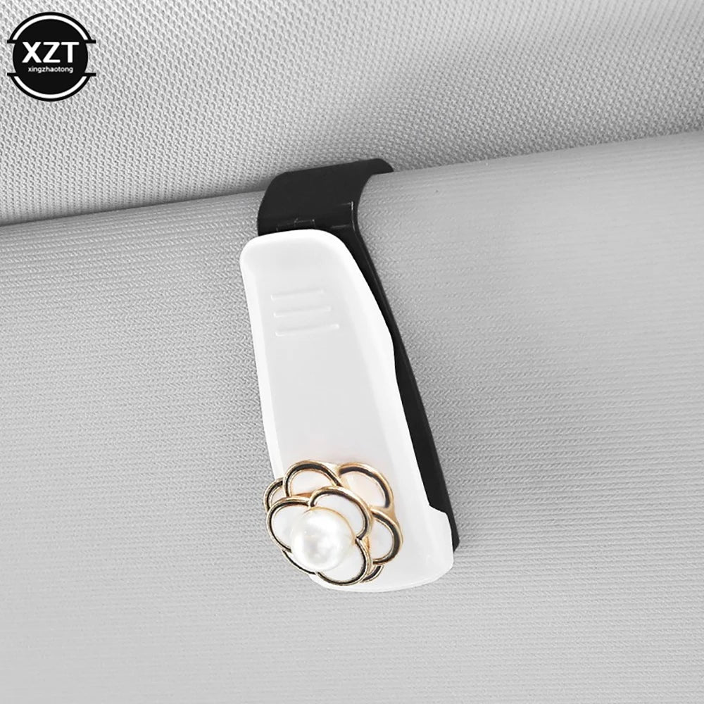 Auto Sun Visor Glasses Fastener Clip | Universal Car Sunglasses Holder alternate view
