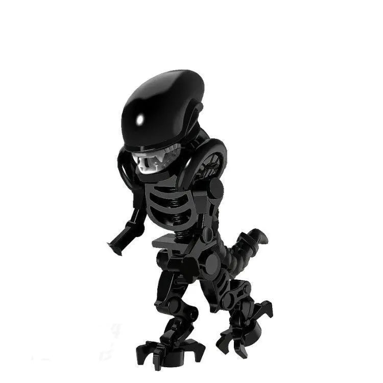 Alien Robot Monster Building Blocks | Creative Horror Movie Building Toy Set detail view