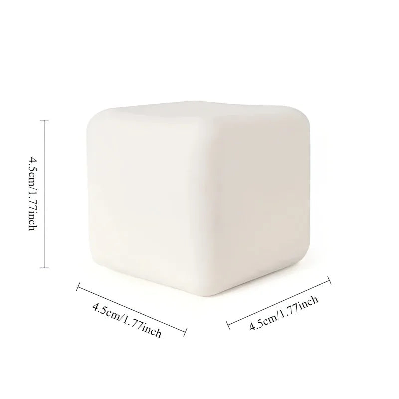 Squishy Milk White Tofu Toy | Cute Square Sensory Stress Relief Fidget additional angle