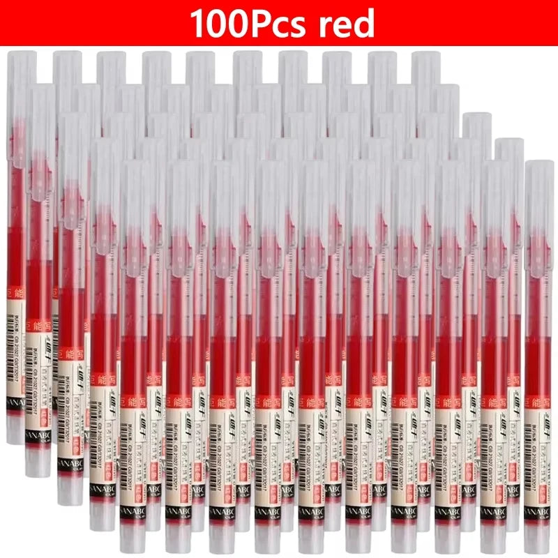 Needle Gel Pens Straight Liquid Ballpoint Pen Kawaii Stationery School Office alternate view