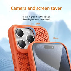 Cooling Heat Dissipation Phone Case For iPhone 17 18 16 15 14 13 12 11 Pro Max Breathabl detail view
