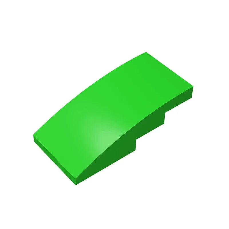 Slope, Curved 4 x 2 Building Block (Gobricks GDS-660) | Compatible with Lego 93606 additional angle